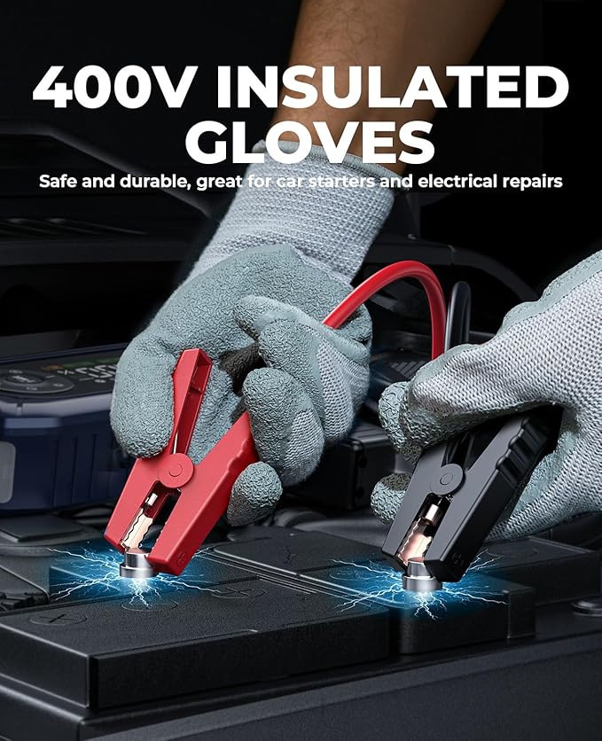 YaberAuto 9-in-1 Jump Starter with Air Compressor 4500A 150PSI Car Battery Jump Starter (9L Gas/8L Diesel), 12V Jump Box Car