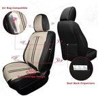 FREESOO Front Seats 2PCS Leather Car Seat Covers, Ultra Breathable Waterproof Seat Covers for Cars Trucks SUV, Carseat Protec