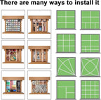 12Pcs Adjustable Drawer Dividers 0.1Inch Thickness DIY Grid Dividers 40x5cm Plastic Organizer Separator for Socks Underwear M