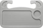HARFINGTON 2 in 1 Car Steering Wheel Tray Car Food Trays Auto Steering Wheel Under Table Desk for Eating Food Drink Laptop Writing Work, Grey