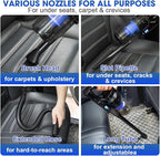 Viewsun Car Cleaning Kit, Car Interior Detailing Kit with High Power Handheld Vacuum Cordless Rechargeable, Detailing Brush S