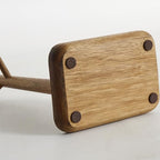 Solid Acacia Wood Key Tray and Bowl for Entryway Table - Jewelry Tray With 3 Hooks, Open Storage for Wallet, Glasses, Watches