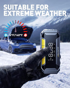 AUXITO 8000A Car Battery Jump Starter Boost Force Start Function Jump Box 60W Fast Charging 160W DC Output Portable Jump