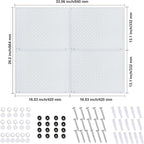Peg Board, Heavy Duty Steel Organization Panels, Universal 1/8 and 1/4 Peg Board Accessories, Ideal for Garage Tool Storage, 