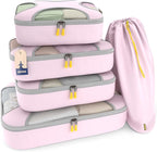 Shacke Packing Cubes for Travel 5 Set - Premium Luggage Organizer Bags - Versatile Travel Organizer for Women and Men - Optim