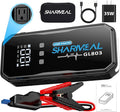 Sharmeal 22-in-1 9000A Jump Starter, 24000mAh Car Booster Pack with 80W AC Outlet & PD 35W Super Fast Charging, 12V Jump