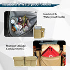 Deluxe Trunk and Backseat Organizer for Medium or large size SUVs & RVs, Detachable Storage Modules with Built-in Cooler,