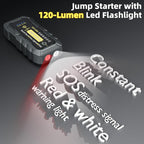 Car Battery Jump Starter, 3000A Peak Car Jumper Starter Battery Pack with Power Bank, 12V Portable Battery Booster Pack with LED Light and Jumper Cabled for Up to 8L Gas & 6.5L Diesel Engines