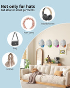 Adhesive Hat Hooks for Wall, Baseball Caps Strong Holdr, Ball Cap Hanger Wall Mount, Hat Display Rack, Hat Organizer Accessor