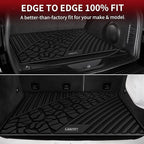LASFIT Cargo Mat for Jeep Grand Cherokee 2011-2020 2021 5 Seats, All Weather TPE Custom Fit Rear Trunk Mat Trunk Liner Cargo Liner, Black
