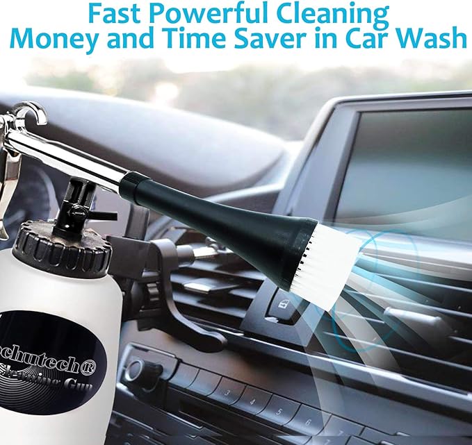 Car Detailing Kit Car Interior Cleaner Turbo Car Cleaning Gun Pro & at Home Interior Car Cleaning Supplies Kit for Upholstery