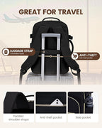 LOVEVOOK Travel Backpack for Women & Men 50L,Airline Approved Carry On Backpack Travel Essentials,TSA Carry on Luggage,Waterp