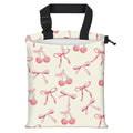 Car Trash Bag Large Hanging Can for Back of Seat, Cute Waterproof Car Garbage Bag for Vehicle, Travelling, Outdoor Cute Pink Cherry Bow
