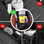 Upgraded Car Mesh Bag Elastic Seat Back Mesh Bag With Paper Towel and Handbag Bracket and Back Seat Storage Bag for Children Pets and Travel Necessities. (black)