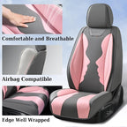 Coverado Car Seat Covers Full Set, Seat Covers for Cars, Front Seat Covers and Back Seat Cover Waterproof Leather Automotive 