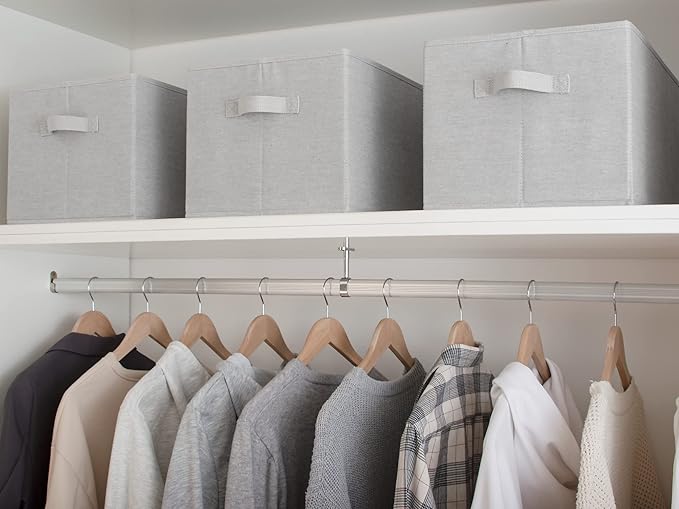 StorageWorks Fabric Storage Bins for Shelves, Closet Organization and Storage Baskets, Foldable Storage Bins Clothes Organize