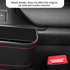2 Pack Car Seat Gap Filler,Multifunctional PU Leather Car Storage with Cup Holder Front seat Automotive Consoles Organizers Storage Box Front Seat for Men Driver and Passenger Side (for 2 Sides)
