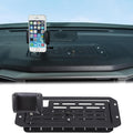 Aunginsy Center Console Dash Storage Organizer Tray with Phone Holder Compatible with Toyota Tundra/Sequoia 2022-2026, Car Dashboard Multi-Functional Mobile Phone Mount Storage Box Insert Accessories