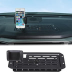 Aunginsy Center Console Dash Storage Organizer Tray with Phone Holder Compatible with Toyota Tundra/Sequoia 2022-2026, Car Dashboard Multi-Functional Mobile Phone Mount Storage Box Insert Accessories