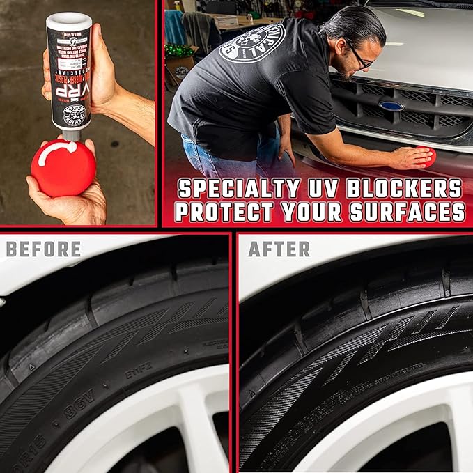 Chemical Guys VRP Vinyl, Rubber, and Plastic Dressing - Tire Dressing, Non-Greasy, Dry-to-the-Touch Shine for Tires, Trim, an