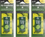VACATION Ball Boy Tennis Scented Hanging Air Freshener, Exclusive Candle Scent, Deodorizer for Car, Home & Office (Pack of 3)