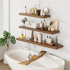 Heimlove 12 Inch Deep Floating Shelves, 55 x 12 inch Extra Long Floating Shelves for Wall, Large Display Shelf & Storage Shel