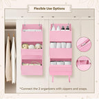 GRANNY SAYS Over The Door Organizer, 6-Shelf Detachable Behind the Door Storage with 8 Pockets, Waterproof Anti Tilt 40lb Lar