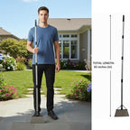 Garden Flat Shovel, 60in Heavy Duty Multi-Purpose Cleaning Shovel, Floor Scraper, Snow Shovel, for Trimming Lawn Edges, Removing ice and Snow, and Cleaning The Ground