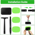 XINDELL Grip 22” Microfiber Car Window Cleaning Tool – Dash & Windshield Brush with Ergonomic Handle, Reusable Pads for Inter
