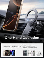 LISEN for MagSafe Car Mount Fits iPhone 17 Pro Max Air 16 15 14 13 Mag Safe Case, Magnetic Phone Holder for Car [24 Super Magnets] Car Vent Phone Mount for Mag Safe Phone Holder Car Accessories