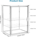 HBlife Baby Bottle Storage Organizer for Countertop Cabinet, 3 Tiers Adjustable Clear Acrylic Bottles Storage Station Case Bo