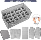 Moteph Shoe Organizer Closet Storage Solution with Clear Cover & Adjustable Dividers for Shoes, Handbags, Blankets, Linen, Cl