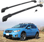HEKA 260lbs Roof Racks Cross Bars Replacement for XV Crosstrek 2013-2017 All-Aluminum Lockable with Side Rails Rooftop Black Luggages Kayaks Bikes Canoe Surfboards