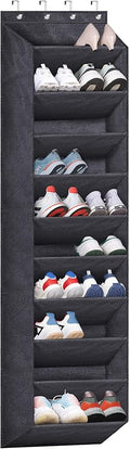 SLEEPING LAMB Over The Door Shoe Organizer for Closet with Large Deep Pockets, Narrow Shoe Rack for Door Hanging Boots Storag