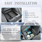 JDMCAR Center Console Organizer Compatible with 2025 2026 Toyota 4Runner Accessories, Insert ABS Materials Tray, Armrest Box Secondary Storage Tray Interior Accessories (Glossy Black Trim)