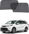 Car Window Shades for Toyota Sienna(2020-2024), 2-Pack Rear Window Sun Shades for Baby – Breathable Mesh, UV & Heat Blocker, Privacy Protection for Camping, Travel, Sleep & Nursing