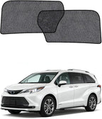 Car Window Shades for Toyota Sienna(2020-2024), 2-Pack Rear Window Sun Shades for Baby – Breathable Mesh, UV & Heat Blocker, Privacy Protection for Camping, Travel, Sleep & Nursing