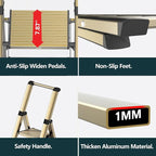 WOA WOA 6 Step Ladder, Lightweight Folding Ladder with Non-Slip Wide Pedals, Ladder with Safe Grip Handle, Easy to Open and C