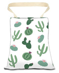 Car Trash Can, Durable Hanging Car Trash Garbage Bag, Cute Automotive Garbage Cans Organizer, Cute Green Cactus