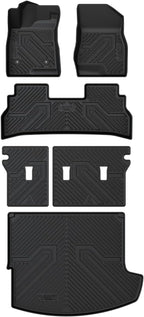 LASFIT Floor Mats for Buick Envista 2024 2025 2026, All-Weather Protection TPE Car Mats Floor Liners 2 Rows & Cargo Mats & Seatback Mats Full Set for Buick Envista Accessories, Black