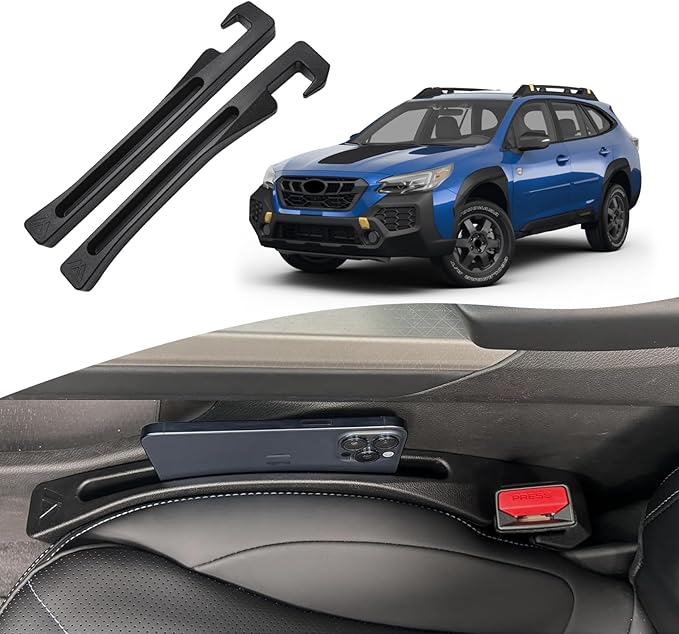 Su-ba-ru Outback Seat Gap Filler, Car Seat Gap Filler Organizer Stop Things from Dropping Customized Interior Accessories for