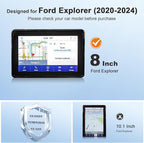 for 2020 Ford Explorer Screen Protector for 2020-2024 Explorer SYNC 3 8" Touchscreen for 2024 Ford Explorer SUV Accessories T