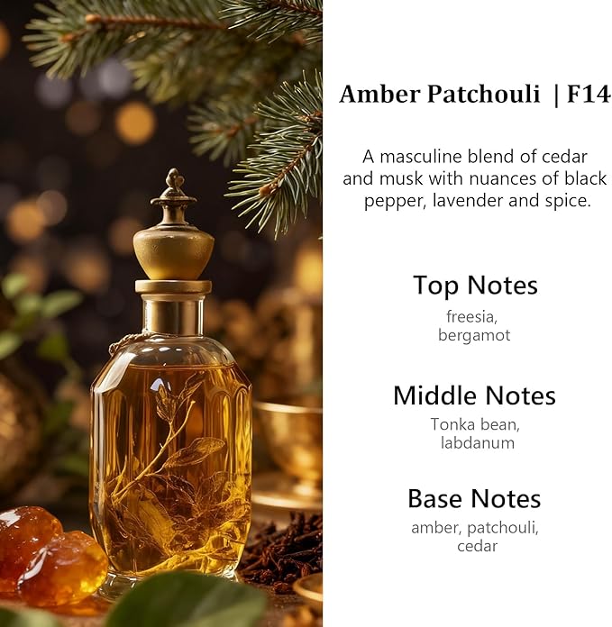 C Classy Car Air Freshener Hanging 2 Pack, Amber Patchouli Essential Oil Diffuser for Cars, Cute Car Accessories, Long-Lastin
