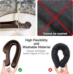 Car Seat Gap Filler Set of 2, 3IN1 Seat Side Gap Filler Plug with Storage Slot & Hook Function, Soft Foam Universal Fit Car SUV Truck Fill Gap Between Seats Console Organizer（Standard Brown）