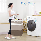 BlissTotes 3-Pack Laundry Basket, Freestanding＆Waterproof Laundry Hamper, Collapsible Tall Clothes Hamper with Easy Carry Han