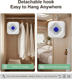 Dehumidifier for Bathroom with Color-Changing Beads, Rechargeable Small Dehumidifier for Closet, Portable Gun Safe