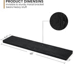 Fun Memories 48Inch Floating Shelves, 9.3Inch Deep Rustic Wall Shelves - Extra Deeper & Thicker Wall Mounted Storage Shelf fo