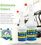 Clear Gear Gym Disinfectant, Yoga Mat Cleaner, Deodorizer For Sports Equipment, Gyms, and Fitness Centers - Mixed Pack - 16 O