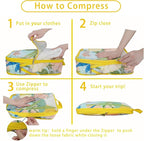 6 Pcs Compression Packing Cubes, Packing Cubes for Travel, Waterproof Luggage Organizer Bags Set, Cute Packaging Cubes for Wo