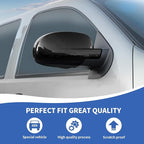RAZPOY Rearview Mirror Cover Side Mirror Shell Trim Compatible with Chevy Silverado & Suburban & Tahoe & GMC-Yukon & GMC-Sierra & Cadillac Escalade 2007-2013, Carbon Fiber